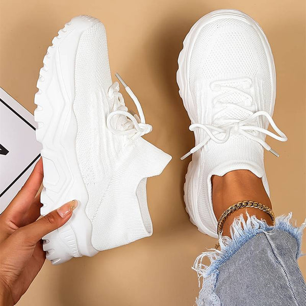 Białe Sneakersy Damskie Elena