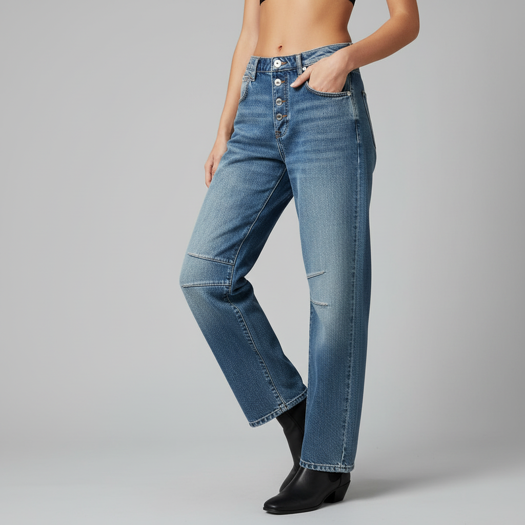 Dżinsy w Panterkę | Dżinsy Damskie Codzienne