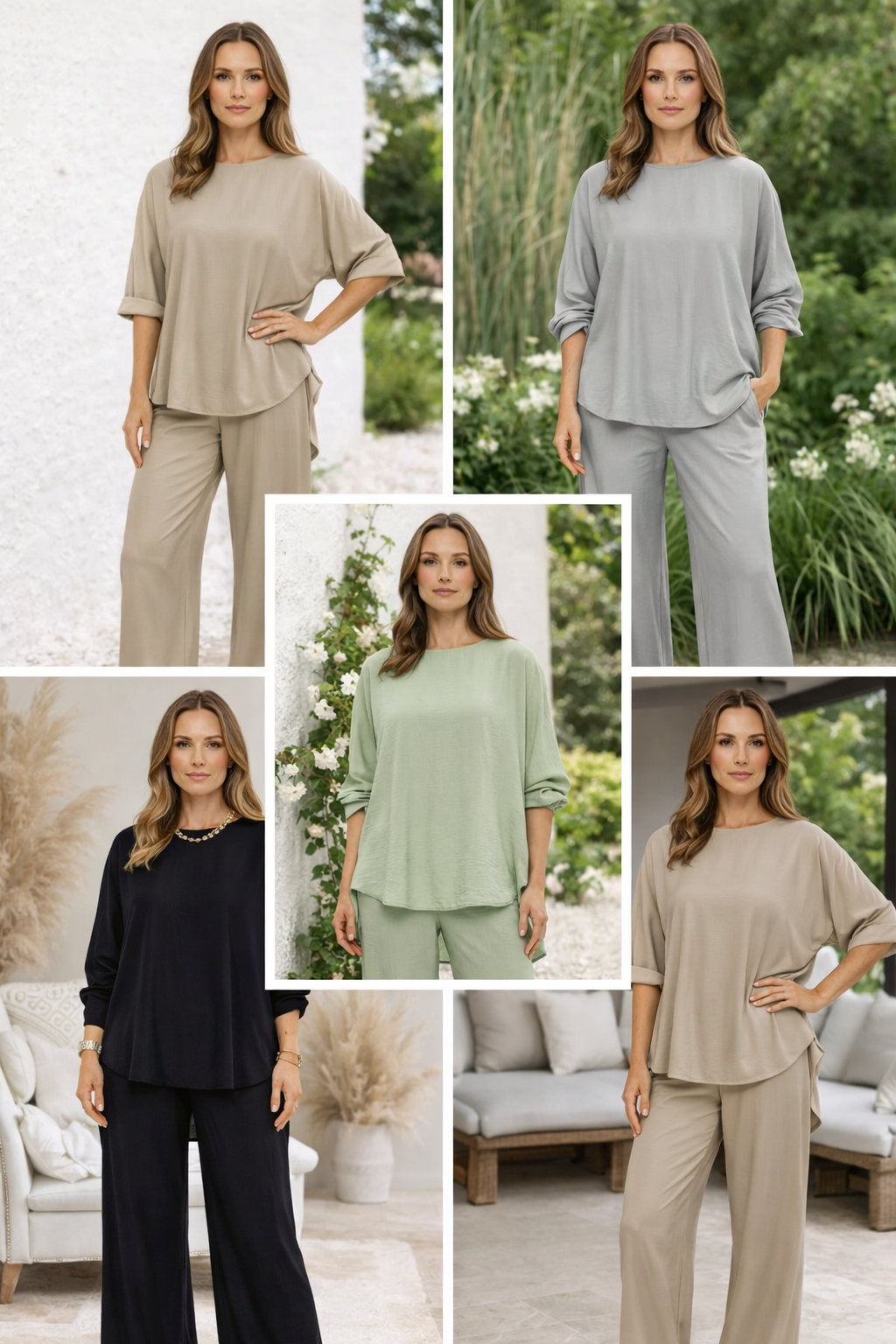 Lekki Komplet z Szerokimi Spodniami | Elegancka Moda dla Kobiet 7