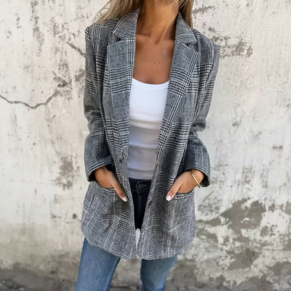 Marynarka w Pepitkę | Elegancka Marynarka Damska 3