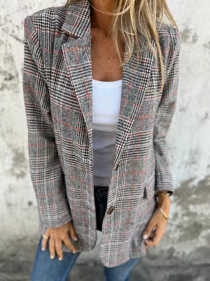 Marynarka w Pepitkę | Elegancka Marynarka Damska 4