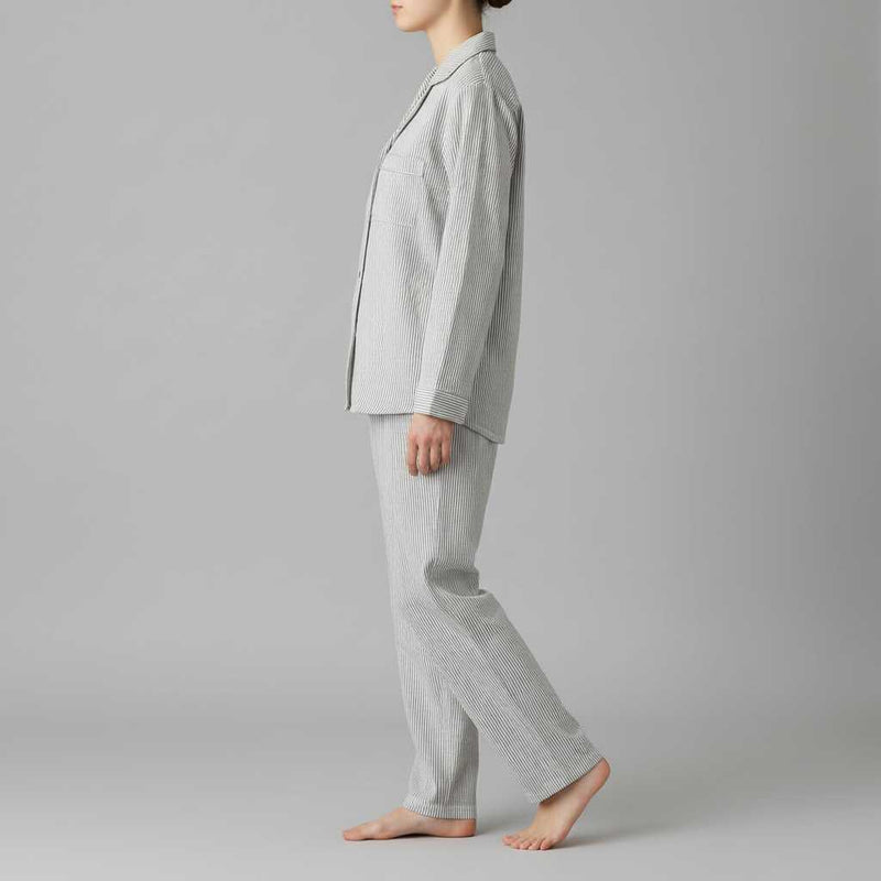 Piżama Damska Bawełniana w Paski | Dwuczęściowy Zestaw