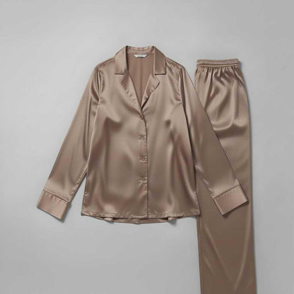 Seksowna Bielizna Nocna Damska | Jedwabny Komplet Piżamy