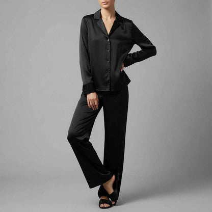 Seksowna Bielizna Nocna Damska | Jedwabny Komplet Piżamy