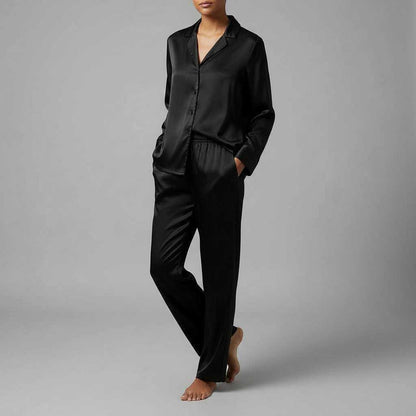 Seksowna Bielizna Nocna Damska | Jedwabny Komplet Piżamy