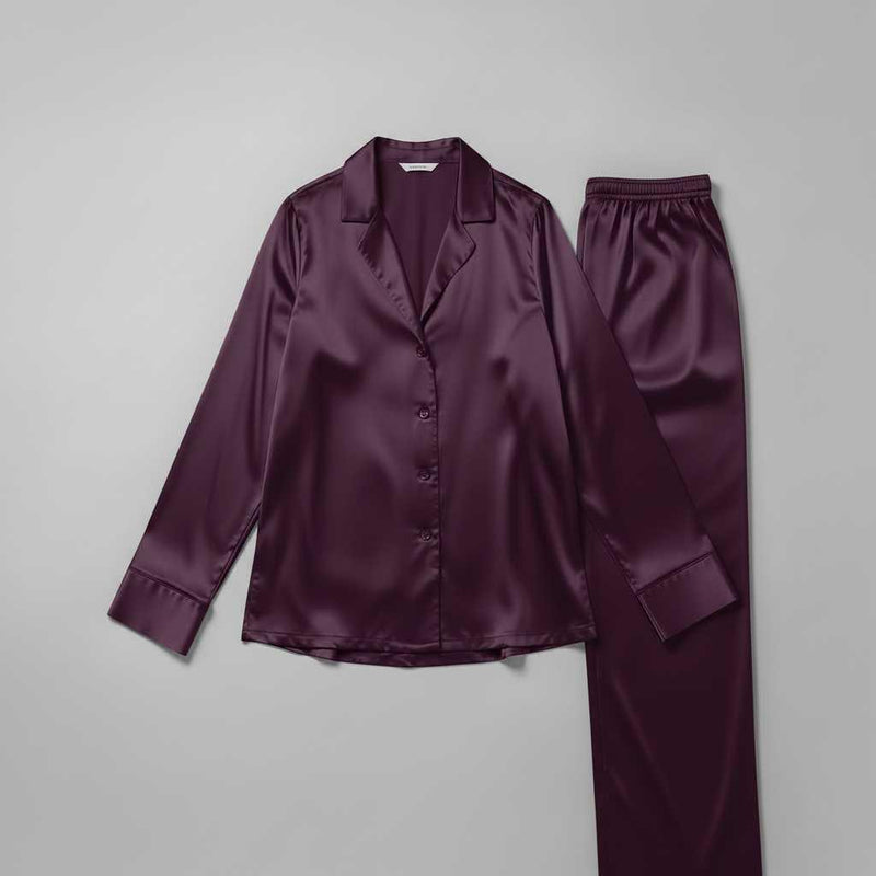 Seksowna Bielizna Nocna Damska | Jedwabny Komplet Piżamy