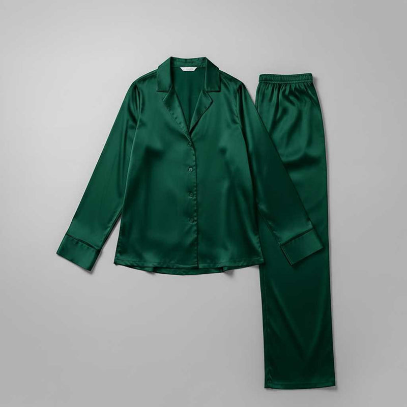 Seksowna Bielizna Nocna Damska | Jedwabny Komplet Piżamy