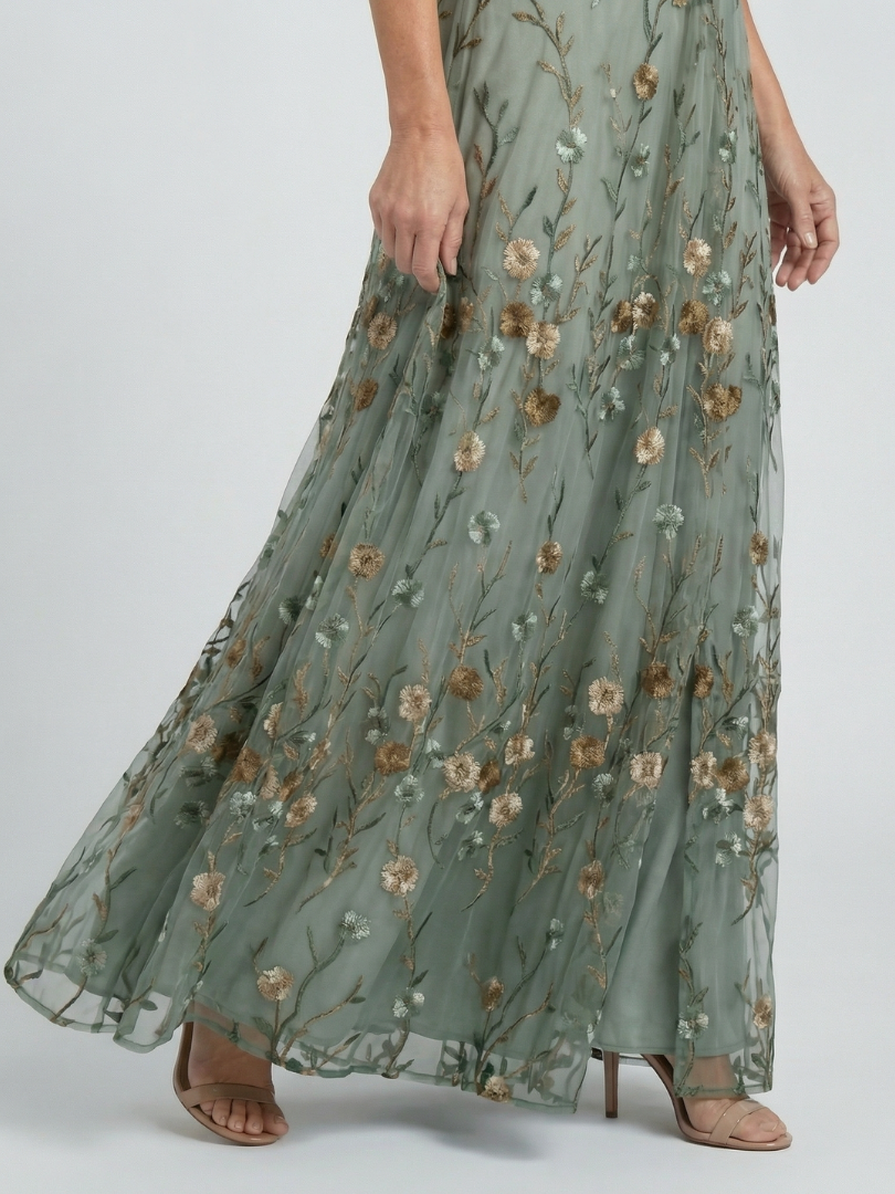 Sukienka Maxi Halter Kwiatowa | Stylowa Sukienka Damska 2