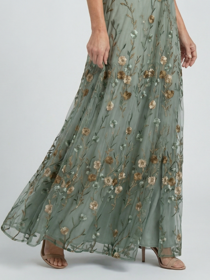 Sukienka Maxi Halter Kwiatowa | Stylowa Sukienka Damska 2