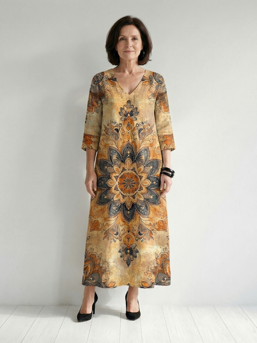 Rochie midi cu flori