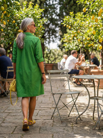 Sukienka Ogrodowa Giselle | Casual Dress do Kolan z Rękawami 3/4 3