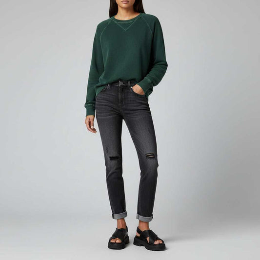 Wygodny Sweter Pulowerowy z Kieszenią | Sweter Damski