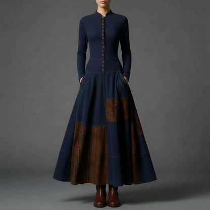 Zamszowa Sukienka Maxi Fringilla Vintage | Sukienka na Wesele