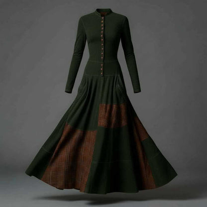 Zamszowa Sukienka Maxi Fringilla Vintage | Sukienka na Wesele