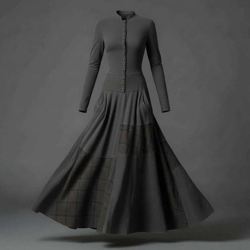 Zamszowa Sukienka Maxi Fringilla Vintage | Sukienka na Wesele