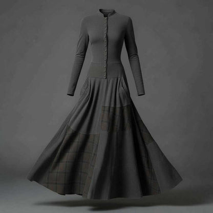 Zamszowa Sukienka Maxi Fringilla Vintage | Sukienka na Wesele