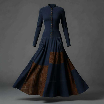 Zamszowa Sukienka Maxi Fringilla Vintage | Sukienka na Wesele